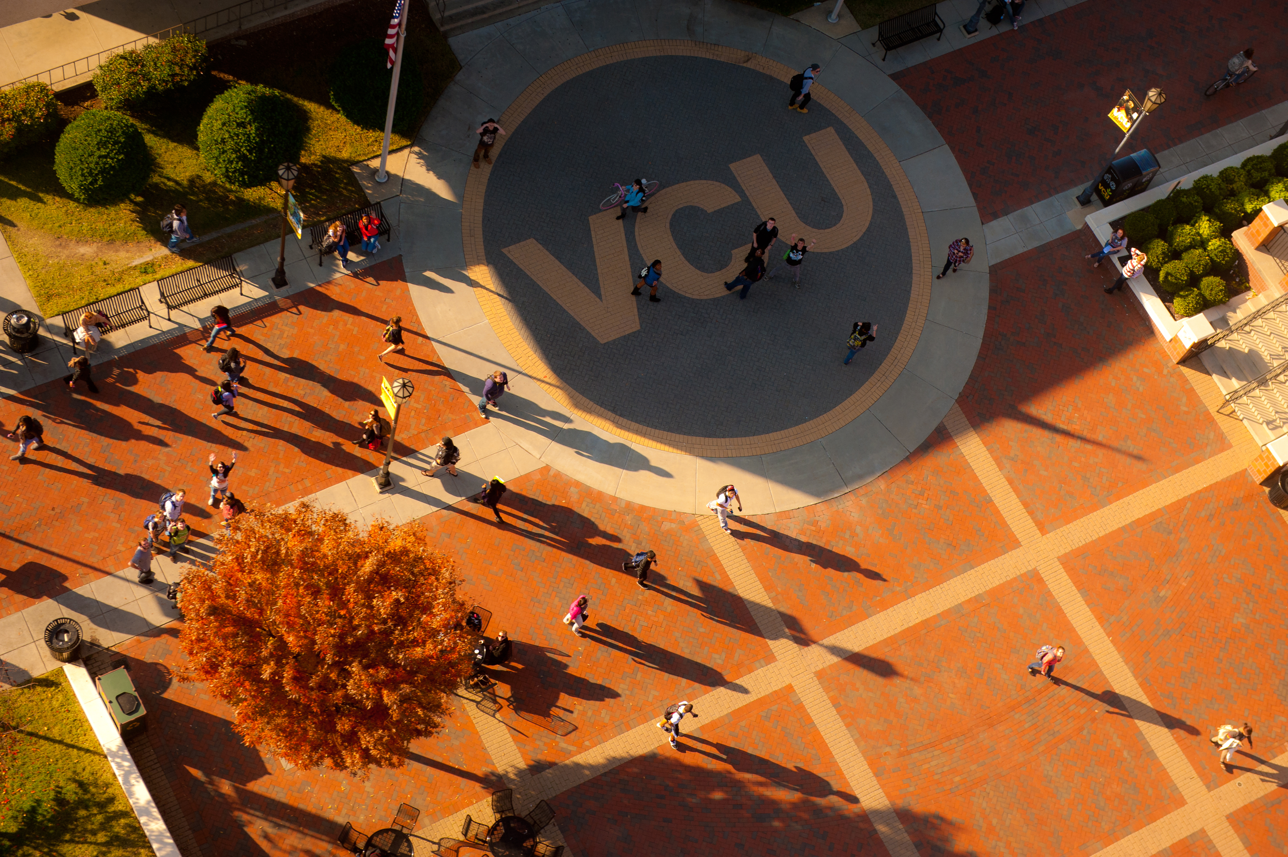 an aerial view of VCU