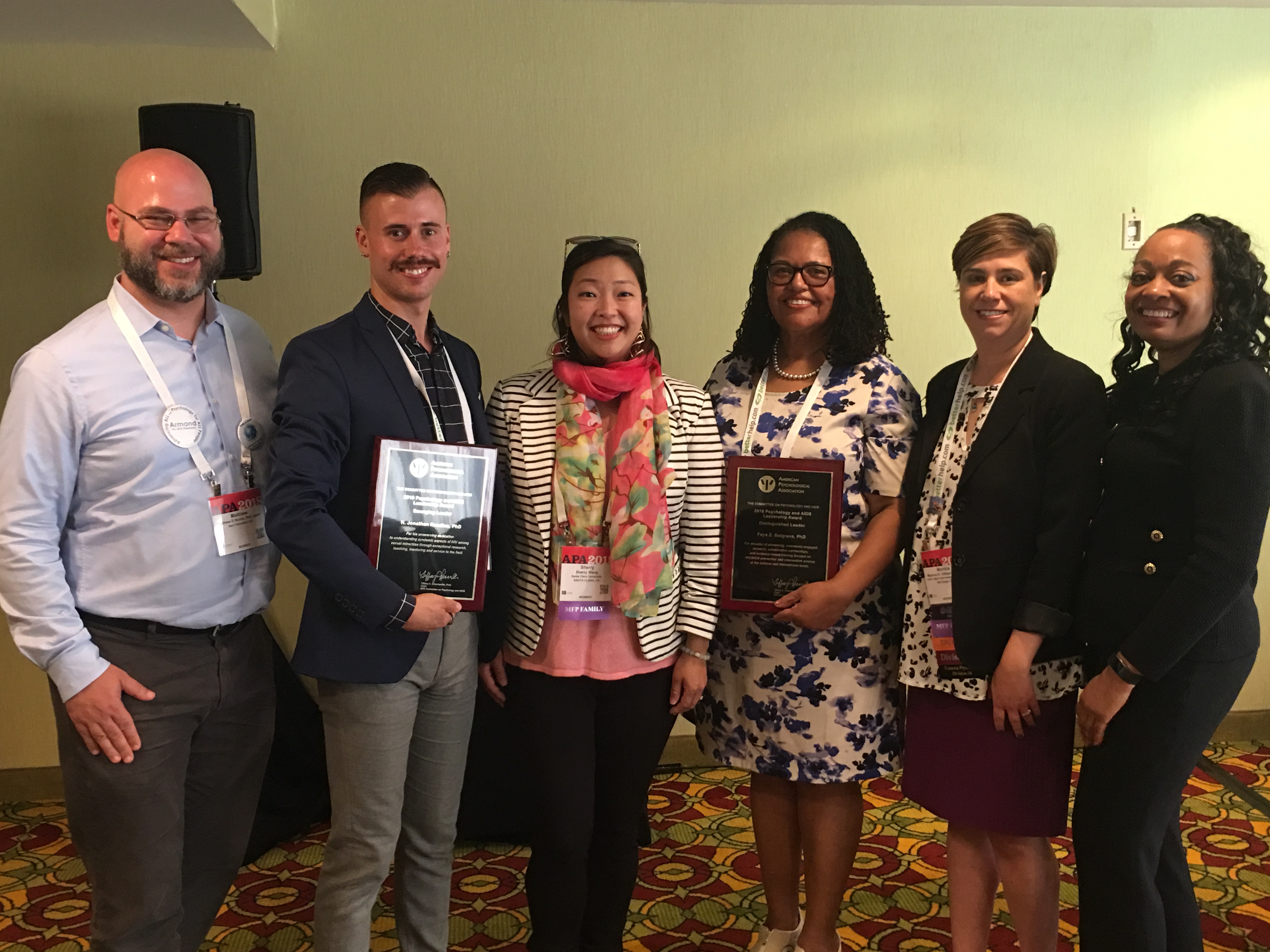 Group photo of awards ceremony (names are in caption)